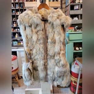 Loebenstein fur vintage vest